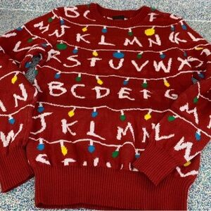 Stranger Things ugly sweater size small adult